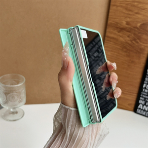 Étui de téléphone magnétique en cuir texturé de luxe pour iPhone 18 Ultra, protection avant et arrière en verre pliable, coque de téléphone en PU - Product Image 3
