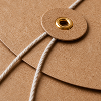 Enveloppes à cordon de qualité alimentaire pour l'emballage de sachets de thé et de poudre de café, boîte à cordon personnalisée, enveloppe à œillet