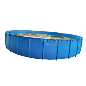Vendita calda 1500L materiale PVC staffa <span class=keywords><strong>plastica</strong></span> serbatoio <span class=keywords><strong>di</strong></span> acqua circolare flessibile e personalizzabile - Product Image 1
