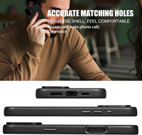 Étui de protection personnalisé en cuir végétalien élégant de qualité supérieure pour iPhone 18 17 16 15 14 13 12 Pro Max Plus Air