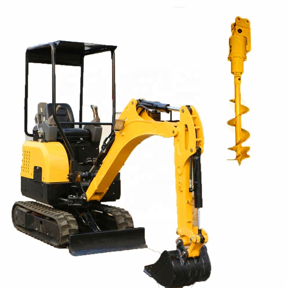 Micro Shovel Digger Machine Mini Excavator CE Certified Approved 1ton Crawler Excavator 0.025cbm Bucket Capacity 1.5km/h 0.211L
