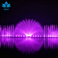 Fontaine flottante géante DEWY pour spectacle aquatique extérieur, idéale pour lacs, rivières et projets touristiques.