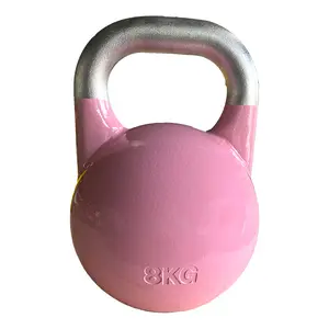 Hierro fundido entrenamiento fitness gimnasio fuerza competición kettlebells hierro fundido kettlebells con agarre