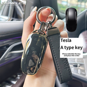 Cao cấp pha lê móc chìa khóa xe thẻ chìa khóa bảo vệ trường hợp <span class=keywords><strong>modelly</strong></span> cho Tesla - Product Image 6