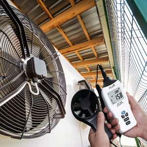 높은 온도 디지털 풍속 표시기 공기 미터 손 풍속계 - Product Image 3