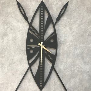 <span class=keywords><strong>Horloge</strong></span> <span class=keywords><strong>murale</strong></span> <span class=keywords><strong>africaine</strong></span> de grande taille en métal, style vintage, décoration intérieure artistique - Product Image 5