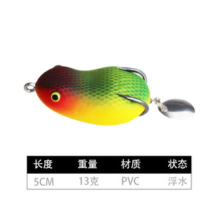 เหยื่อตกปลารูป<span class=keywords><strong>กบ</strong></span><span class=keywords><strong>ยาง</strong></span>แบบกลวงขนาดเล็ก 50 มม./13 กรัม 40 มม./8 กรัม เหยื่อปลอมรูปกบ เหยื่อตกปลาแบบนิ่ม เหยื่อตกปลาไบโอนิค - Product Image 6