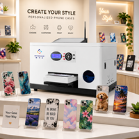 Impresora de Fundas para Teléfono Refinecolor de Dos Minutos, Tinta UV a Todo Color, Diseño Personalizado, Impresora UV de Cama Plana, Impresora UV para Fundas de Móviles