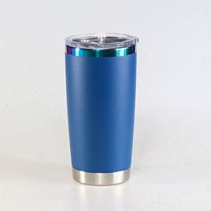 New Arrival 20oz <b>Reusable</b> Rainbow Plated Powder Coated Stainless Steel Travel Coffee Mug <b>Lid</b> Thermal Insulation 6-12 Hours - Product Image 5