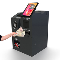 Kiosque de paiement en libre-service intelligent multifonctionnel de 10,1 pouces avec lecteur de pièces, lecteur de cartes de crédit, lecteur de codes QR, caisse enregistreuse SDK