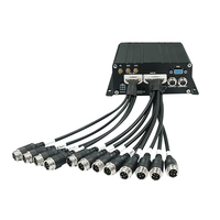 APC 8CH autobús móvil GPS 4G Wifi 12 canales CMSV6 sistema de visión nocturna AHD 720p 1080p grabadora ADAS grabación de vídeo grabadora de coche