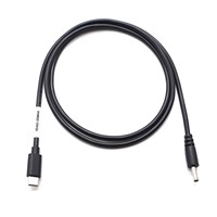 Cable de Alimentación de Carga Rápida USB Tipo C Macho a DC 4.0*1.7mm en Ángulo Recto, USB3.1 PD 5V/9V/12V/15V/20V 3A, PVC, de Fábrica OEM