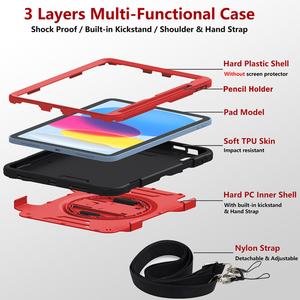 Nueva Funda Protectora Resistente y Duradera para iPad 10 11 10.9 y Tablets de 11 Pulgadas, Soporte Giratorio de 360° Hecho de PC+TPU - Product Image 4