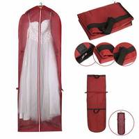 Vente en gros de sac à vêtements pliable de haute qualité pour robe longue non tissée à poussière