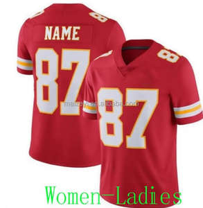 أفضل جودة #15 باتريك ماهومز #87 ترافيس كلسي #10 إيسيا باتشيكو #7 هاريسون بوتكر #32 نيك بولتون قميص كرة القدم الأمريكية - Product Image 6