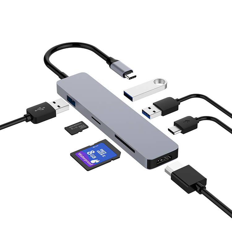 Док-станция CW08 USB C с Dex для мобильных телефонов, док-станция для быстрой зарядки и передачи данных HDMI USB для смартфонов, ноутбуков и ПК