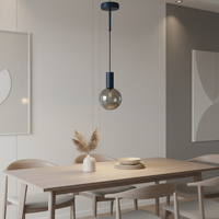 En promotion : Lampe suspendue G9 vintage, style hôtel, LED, moderne, contemporaine, en verre, pour salle à manger ou restaurant