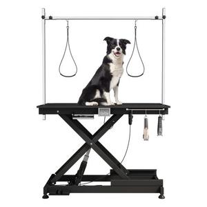 Mesa de aseo para mascotas eléctrica 110V/220V Super Deluxe con función de altura ajustable, rango de altura de 8 a 36 pulgadas, color negro - Product Image 2