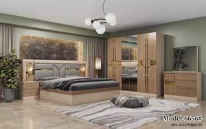 Ensemble de meubles de <span class=keywords><strong>chambre</strong></span> <span class=keywords><strong>à</strong></span> <span class=keywords><strong>coucher</strong></span> moderne de style turc <span class=keywords><strong>pour</strong></span> adultes, lit double, coiffeuse, fonction massage, hauteur réglable, cadre en bois - Product Image 5