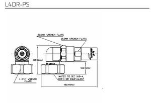 Andrew L4DR-PS RF cáp đồng trục kết nối Loại 7-16 DIN nam góc bên phải kết nối - Product Image 6