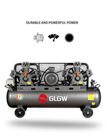 Mini compresseur d'air à piston électrique portable à une seule étape 8 bar 1,5 kW 220 V à lubrification par huile avec réservoir pour usage domestique pour les travaux de menuiserie