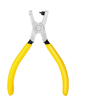 Pince à poinçonner pour bracelet en cuir mini de 5 pouces, outils de réparation en acier avec poignée en plastique moulé, personnalisable OEM