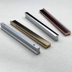 Trọng lượng nhẹ và tối giản đồ nội thất hiện đại xử lý, tủ, tủ quần áo, ngăn kéo cắt theo chiều dài bất kỳ, phần cứng bền kéo dài - Product Image 2