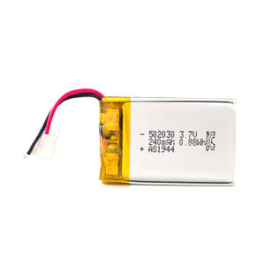 IEC62133/UL/UN38.<span class=keywords><strong>3</strong></span> 502030 recargable de <span class=keywords><strong>3</strong></span>,7 V 250 mAh polímero de litio lipo batería para auriculares bluetooth - Product Image 2