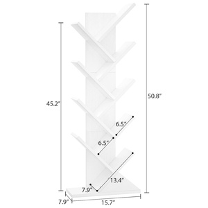 Đa chức năng gỗ Kệ sách 9-Tier kệ sách chống mùa thu tiện ích Tổ chức kệ cho phòng khách nhà văn phòng - Product Image 6