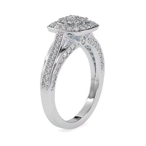 Bague en diamant moissanite de qualité supérieure pour femmes, pour usage quotidien et collection de mariage, disponible au prix export. - Product Image 3