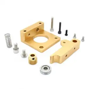 Vollmetall Rechtschweller MK8 Extruder Aluminiumrahmen Block DIY-Kit für Reprap i3 3D-Drucker