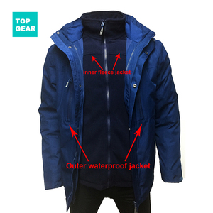 Topgear men's <span class=keywords><strong>black</strong></span> 3 in 1 jacket coat high quality outdoor jackets performance wear for winter season - Product Image 4