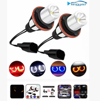 Feux de croisement LED Angel Eyes modifiés, feux de conduite à changement de couleur 12V neufs pour E60 E83 E53 E66 E65 E87 E90 E39 E46