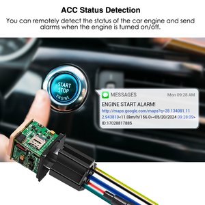 Mv930g Từ Xa Động Cơ Cắt Ẩn Tiếp Sức Xe Theo Dõi Thiết Bị 4G Xe Máy GPS Tracker Với Thẻ Sim - Product Image 4