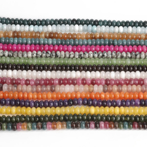 Wholesale 5 X 8mm Natural <strong>Stone</strong> Gemstone Flat Amethyst Rose Quartz Lapis Lazuli Citrine Loose <strong>Jade</strong> Beads DIY for Jewelry Making - Product Image 3