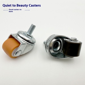 Nhiệm Vụ Nặng Nề 0.8 Inch Bánh Xe Phổ Thấp Trung Tâm Trọng Lực Caster Câm Mang Cao Su Nhựa Phòng Ăn Phòng Tắm Phòng Khách Tủ Đông - Product Image 3