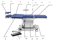 MT MEDICAL Krankenhaus-Operationstisch für Augenärzte Luxuriöser Elektrischer HNO-Operationstisch Ophthalmologischer Chirurgietisch