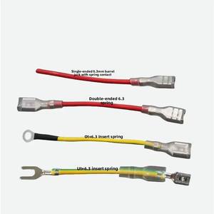 4.8mmと6.2mmのスペード端子付きカスタム電子ケーブル - Product Image 1