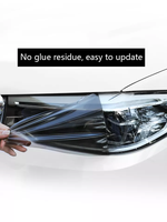 30CM * 15M Glanz Transparent Licht Schwarz Rauch TPU Film Tönung Scheinwerfer Rücklicht Wrap Cover Film Aufkleber Cover Film für Autos