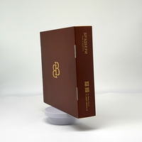 Caja de Envío Rígida de Cartón Corrugado Marrón Personalizada con Relieve, Laminado Mate, Brillo, Bronceado y Diseño Floral para Comercio Electrónico