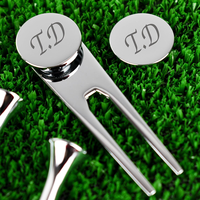 Juego de golf personalizado de fábrica de Bangladesh libre de impuestos: herramienta para divots, marcador de bola, gemelos y pinza para corbata. Ahorre un 25% en el impuesto antidumping.