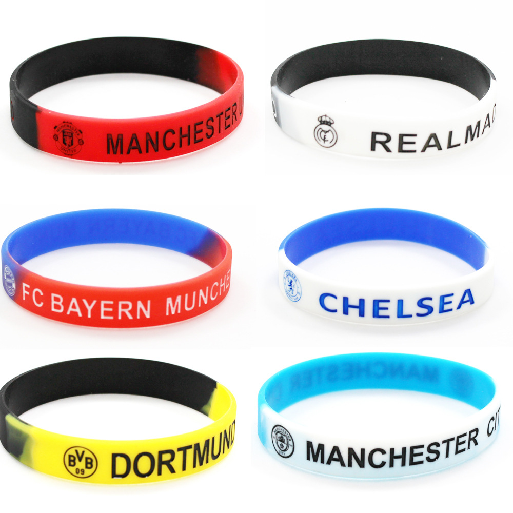 Wholesale Custom Soccer Sports Party Souvenir Silicone Bracelet