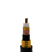 Cable Coaxial Blindado 50-9 con Cubierta Exterior Amarilla Anti-interferencias, Cable de Señal Estable para Instalación de Cableado de Señal