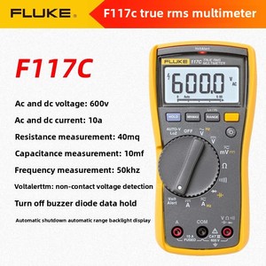 Multímetros Digitales True RMS para 115C 116C 117C, OEM, ABS Amarillo, para Servicio de Campo, Aplicaciones de Pruebas Eléctricas y HVAC - Product Image 2
