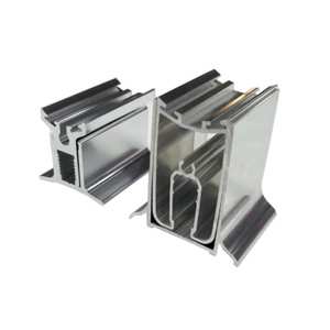 Canto polido deslizante porta do chuveiro Semi-Frameless deslizante chuveiro gabinete alumínio perfil - Product Image 5