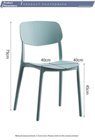 Chaise de salle à manger moderne en plastique empilable en PP pour restaurant, café, maison, hôtel, événement - Vente en gros