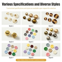 Boutons en résine ABS colorés, rose doré clair, multi-tailles 14L 40L, fournitures en gros, breloques faites à la main, cœur, carré