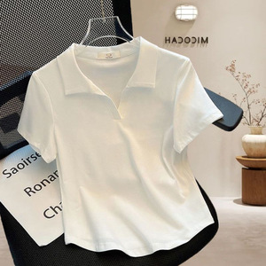 <span class=keywords><strong>Polo</strong></span> pour femmes en <span class=keywords><strong>coton</strong></span> de haute qualité, coupe ajustée, 100% <span class=keywords><strong>coton</strong></span>, vente en gros personnalisée pour l'été - Product Image 1
