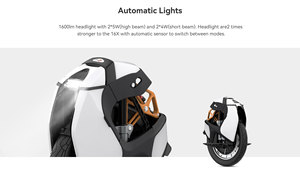 Envío GRATUITO desde EE. UU. Patinete Eléctrico Autoequilibrado S18 Pro+ 50S con Batería de 1110Wh, Monociclo Eléctrico de Una Rueda, EUC KS-S18 Pro+-8 Portátil - Product Image 3