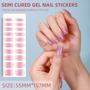 Autocollants pour ongles en gel semi-durci avec logo privé, brillants, séchage UV, <span class=keywords><strong>manucure</strong></span> pour des looks d'ongles élégants - Product Image 5